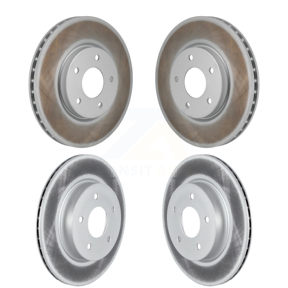Front Rear Coated Disc Brake Rotors Kit For Nissan Rogue KG-101925