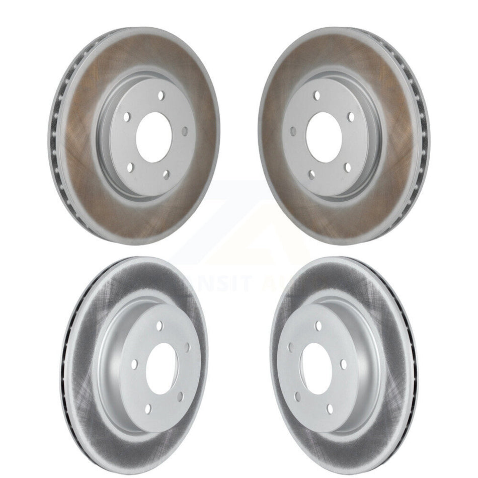 Front Rear Coated Disc Brake Rotors Kit For Nissan Rogue KG-101925