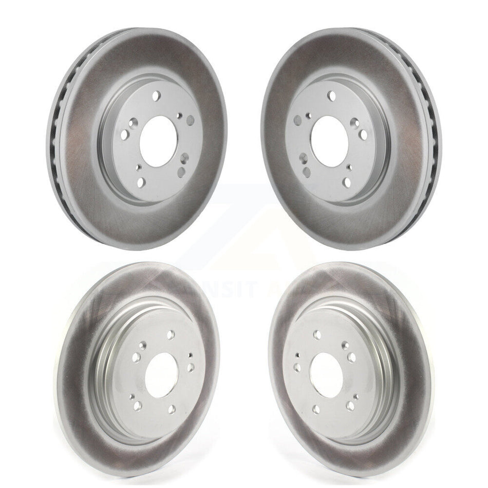 Front Rear Coated Disc Brake Rotors Kit For 2017-2021 Honda Clarity KG-101932
