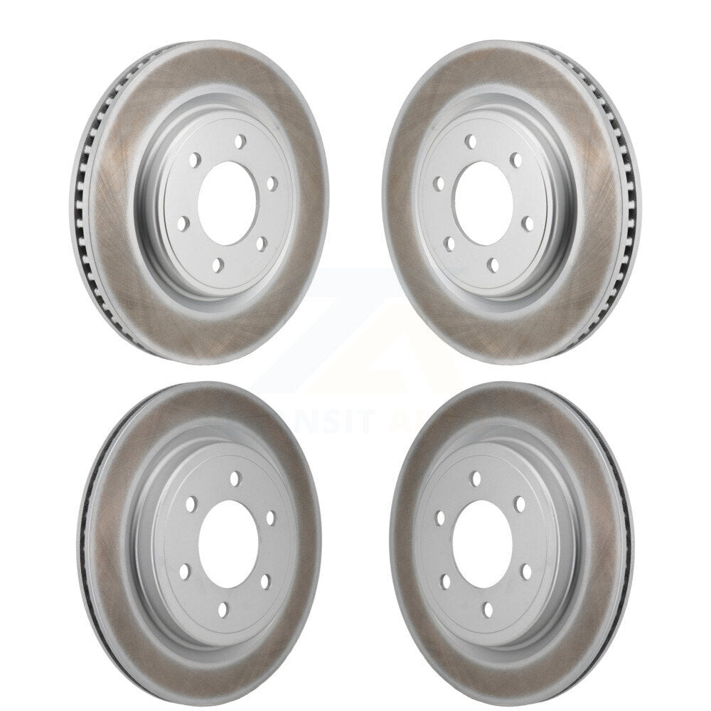 Front Rear Coated Disc Brake Rotors Kit For Ford F-150 Expedition Lincoln Navigator KG-101939