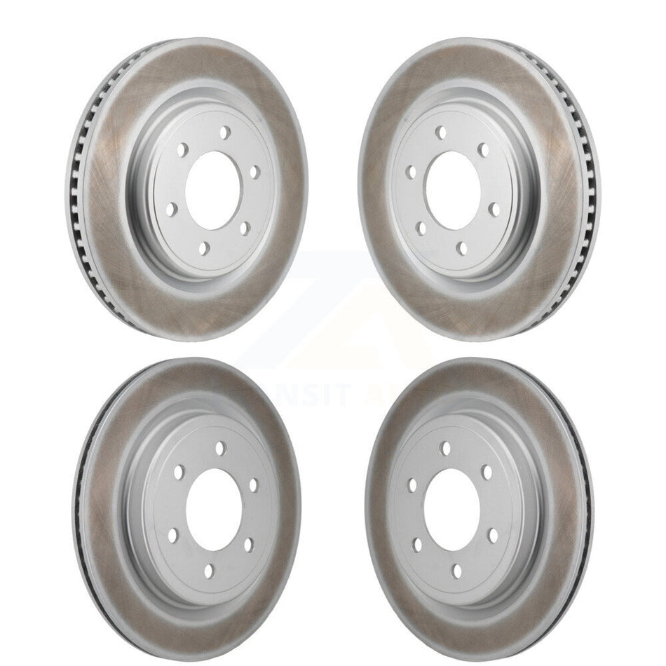 Front Rear Coated Disc Brake Rotors Kit For Ford F-150 Expedition Lincoln Navigator KG-101939