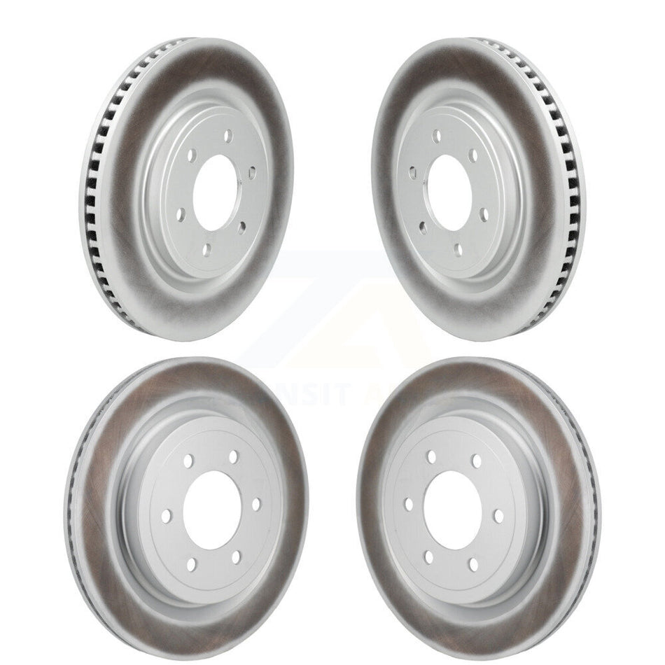Front Rear Coated Disc Brake Rotors Kit For Ford F-150 Lightning KG-101941