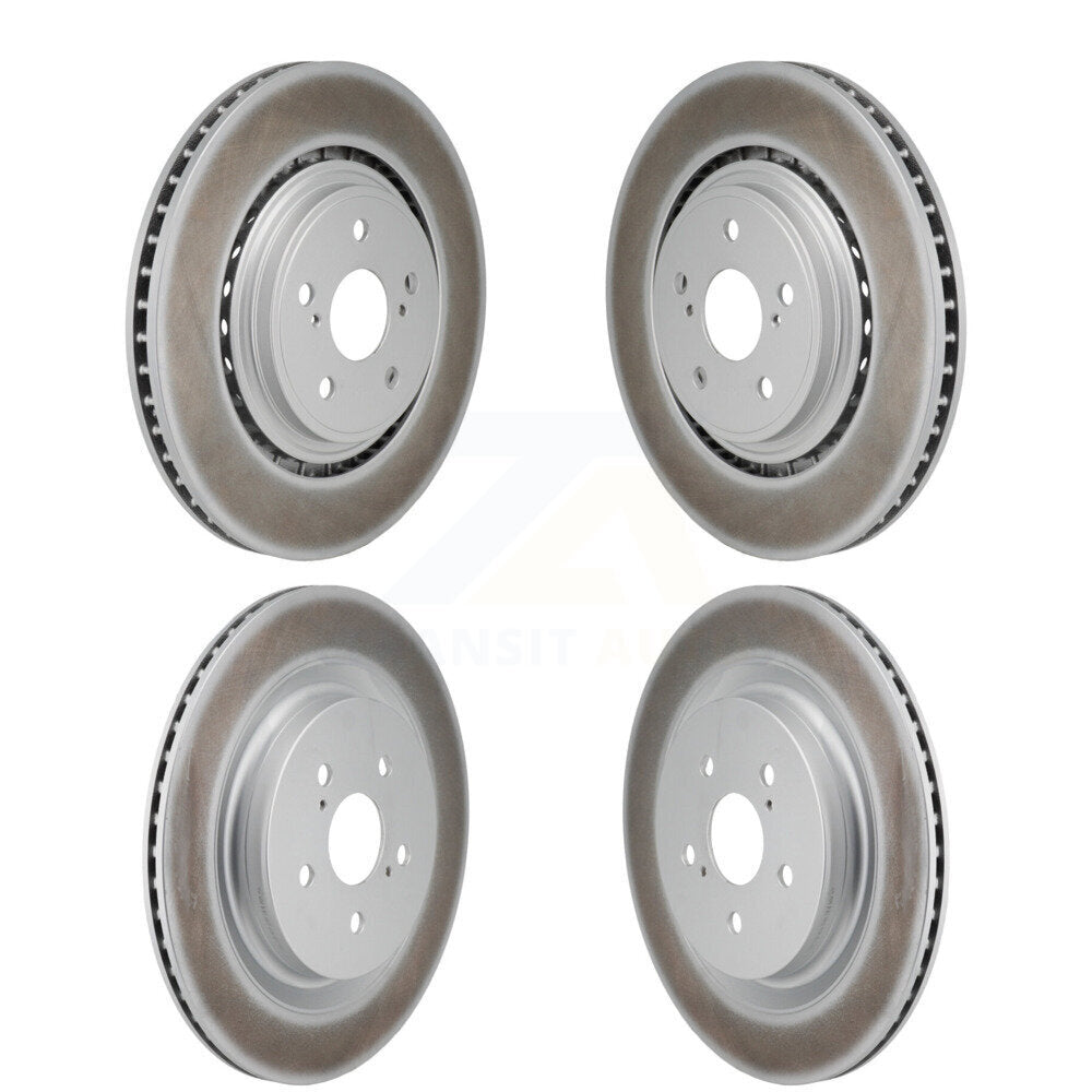 Front Rear Coated Disc Brake Rotors Kit For Toyota Highlander Lexus RX350 RX350h KG-101942