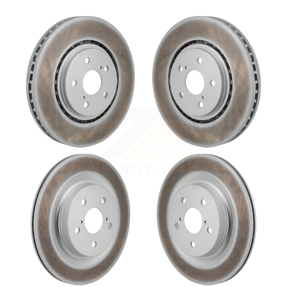 Front Rear Coated Brake Rotors Kit For Toyota Sienna RAV4 Prime bZ4X Subaru Solterra Lexus KG-101943