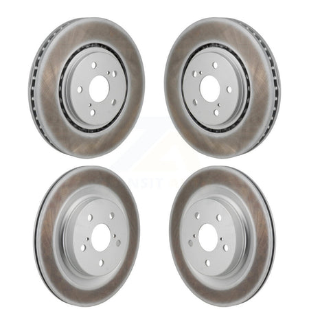 Front Rear Coated Brake Rotors Kit For Toyota Sienna RAV4 Prime bZ4X Subaru Solterra Lexus KG-101943
