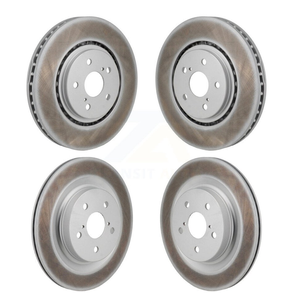 Front Rear Coated Brake Rotors Kit For Toyota Sienna RAV4 Prime bZ4X Subaru Solterra Lexus KG-101943