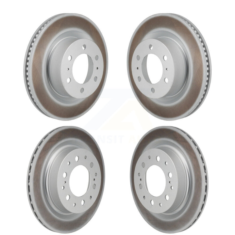 Front Rear Coated Disc Brake Rotors Kit For Toyota Tundra Sequoia Lexus LX600 KG-101945