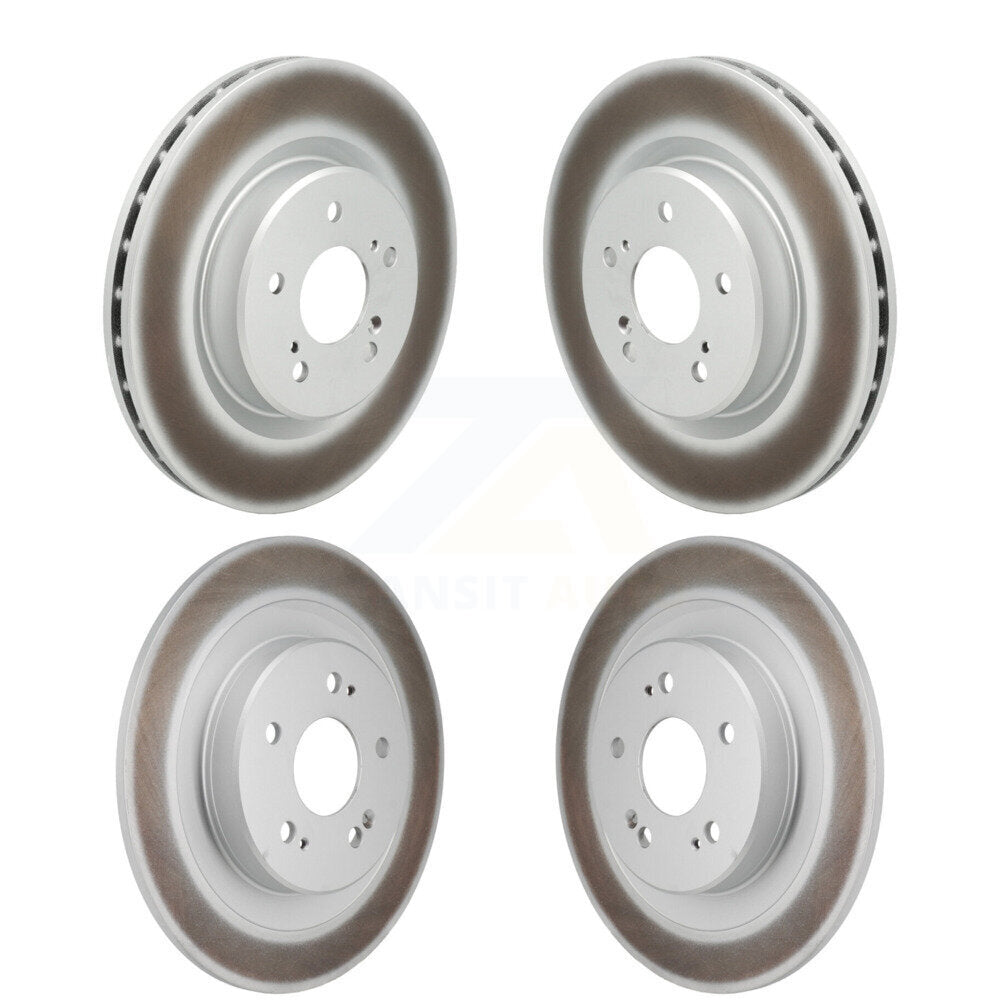 Front Rear Coated Disc Brake Rotors Kit For 2021-2023 Acura TLX 2.0L KG-101950