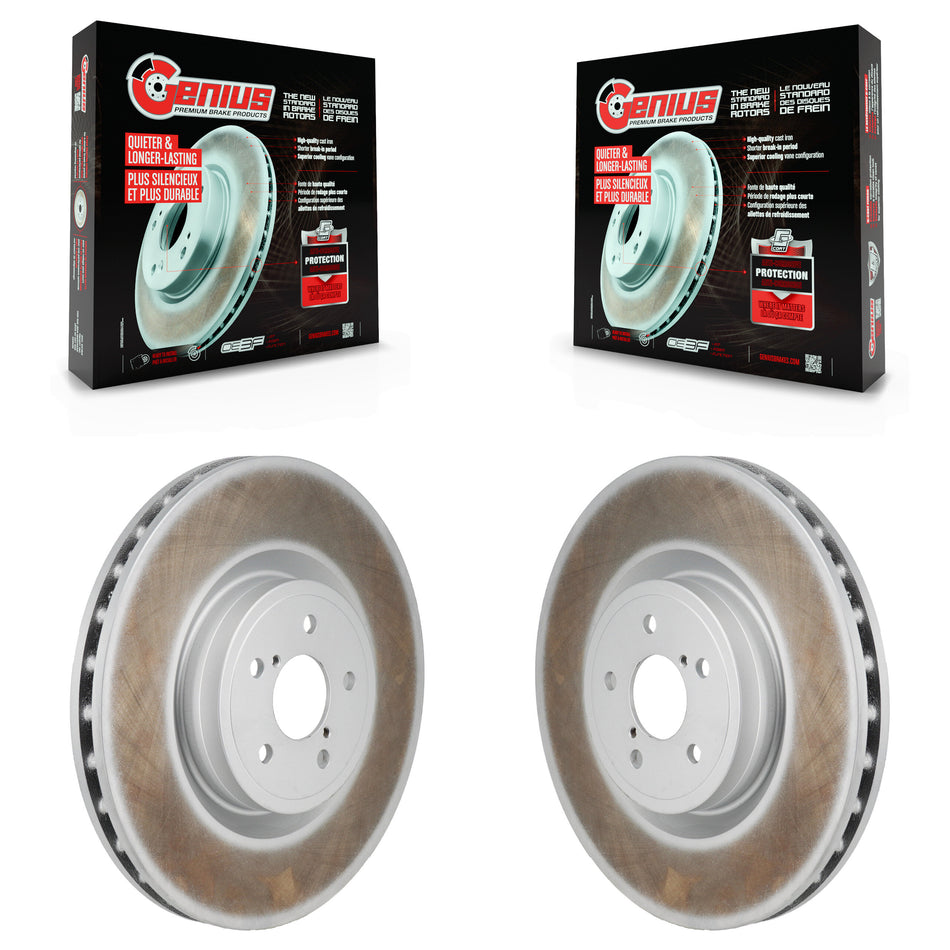 Front Coated Disc Brake Rotors Pair For Subaru BRZ Impreza Toyota 86 KG-101951