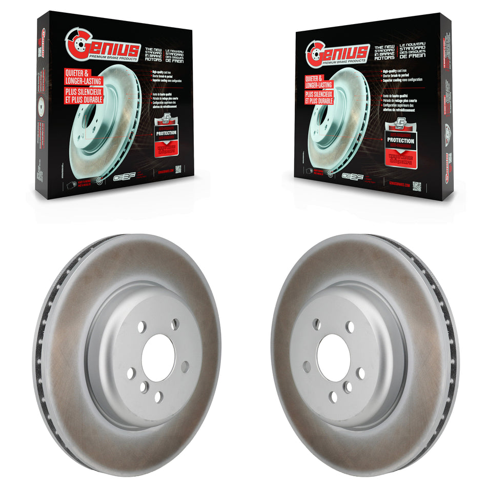 Front Coated Disc Brake Rotors Pair For BMW X5 i4 X6 530i xDrive 540i 530e 540d KG-101989