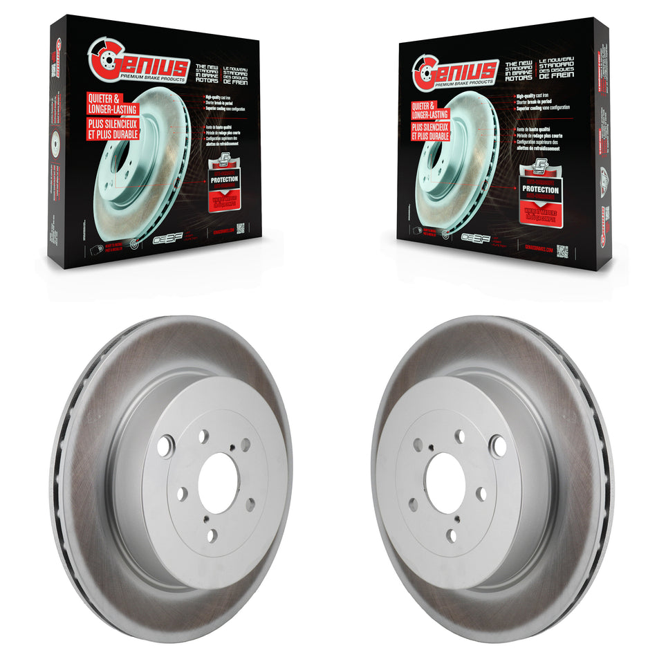 Rear Coated Disc Brake Rotors Pair For Subaru BRZ Toyota 86 With Brembo Brakes KG-101998