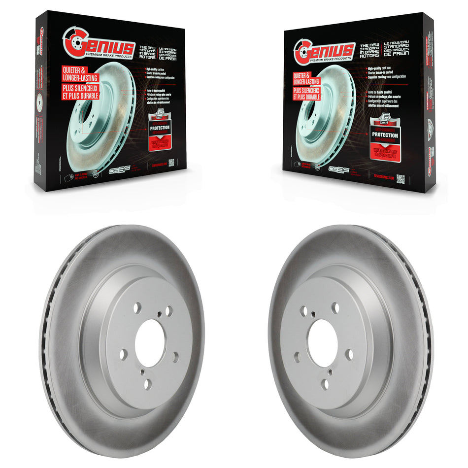 Rear Coat Disc Brake Rotor Pair For 2021-2023 Subaru Crosstrek With Electric Parking KG-102000