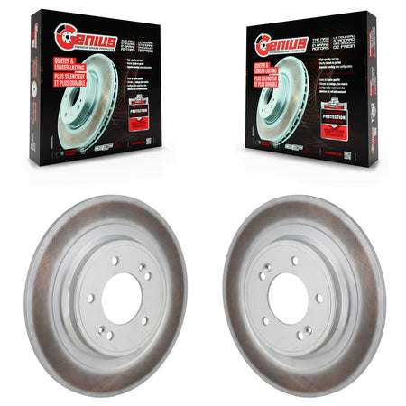 Rear Coated Disc Brake Rotors Pair For Hyundai Tucson Kia Sportage Kona Electric KG-102030