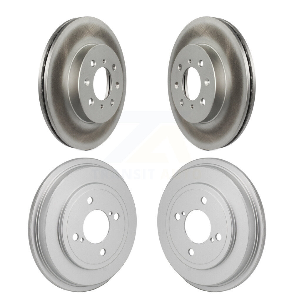Front Rear Disc Brake Rotors Drums Kit For Honda Fit KG-102033