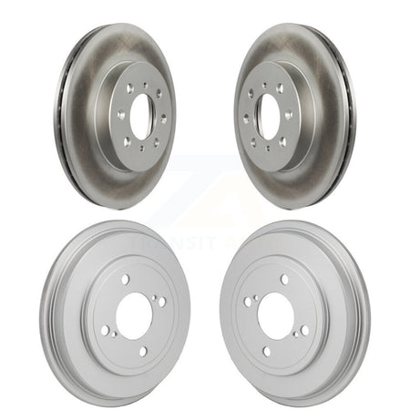 Front Rear Disc Brake Rotors Drums Kit For Honda Fit KG-102033