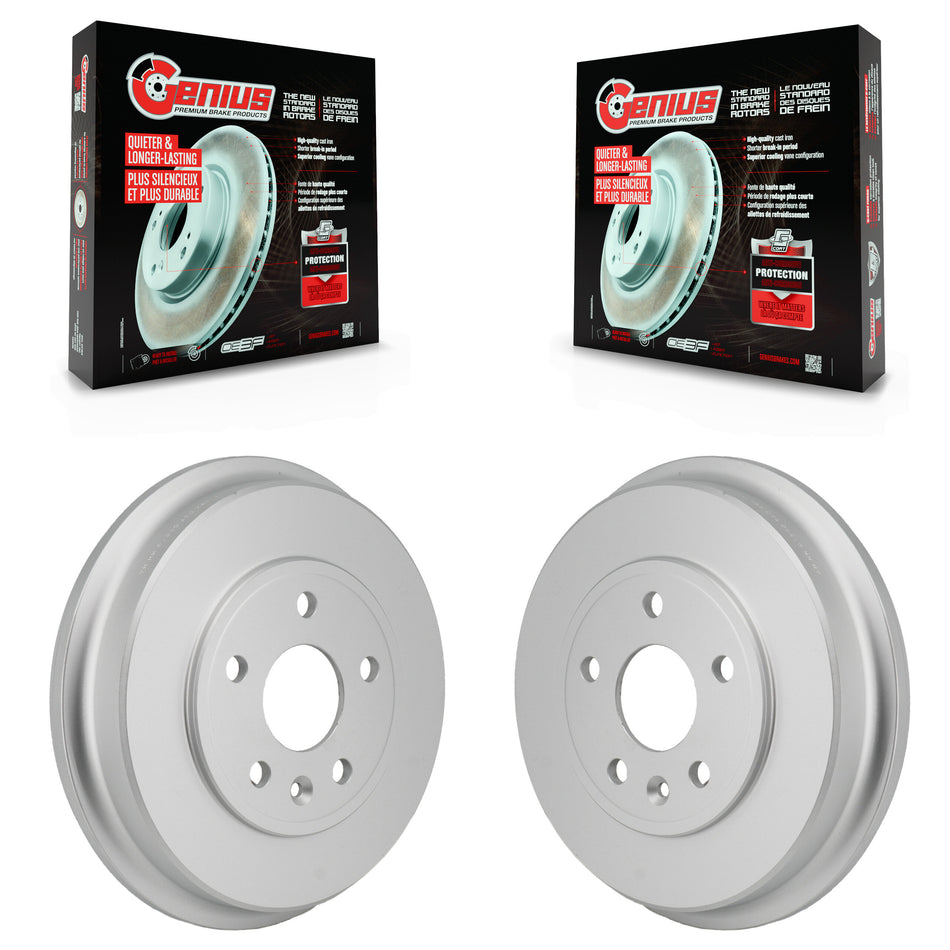 Rear Coated Brake Drums Pair For Chevrolet Trax Sonic KG-102043