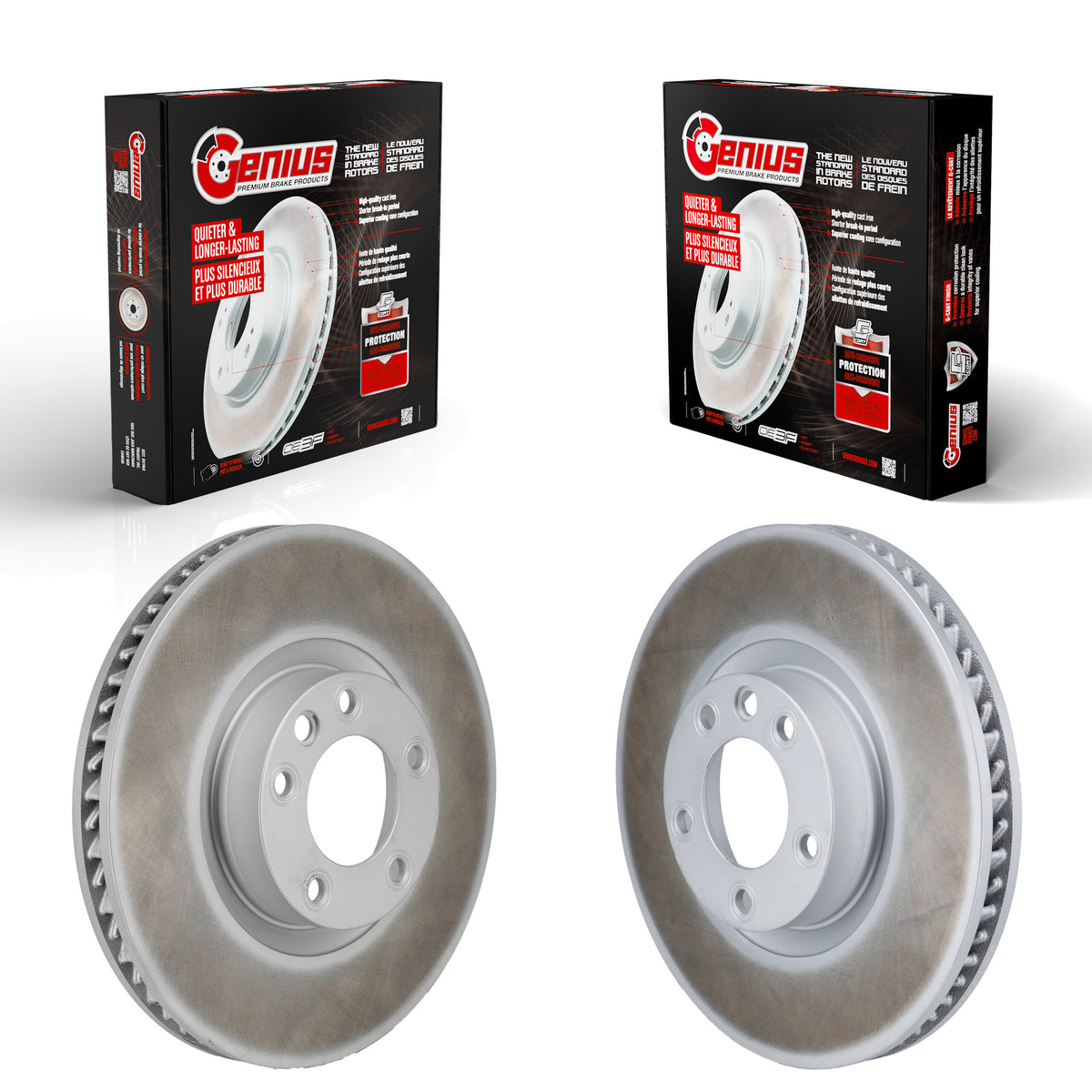 Front Coated Disc Brake Rotors Kit For Volkswagen Touareg Porsche Cayenne KG-102047