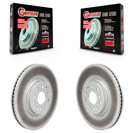 Rear Coated Disc Brake Rotors Pair For Chevrolet Corvette KG-102054