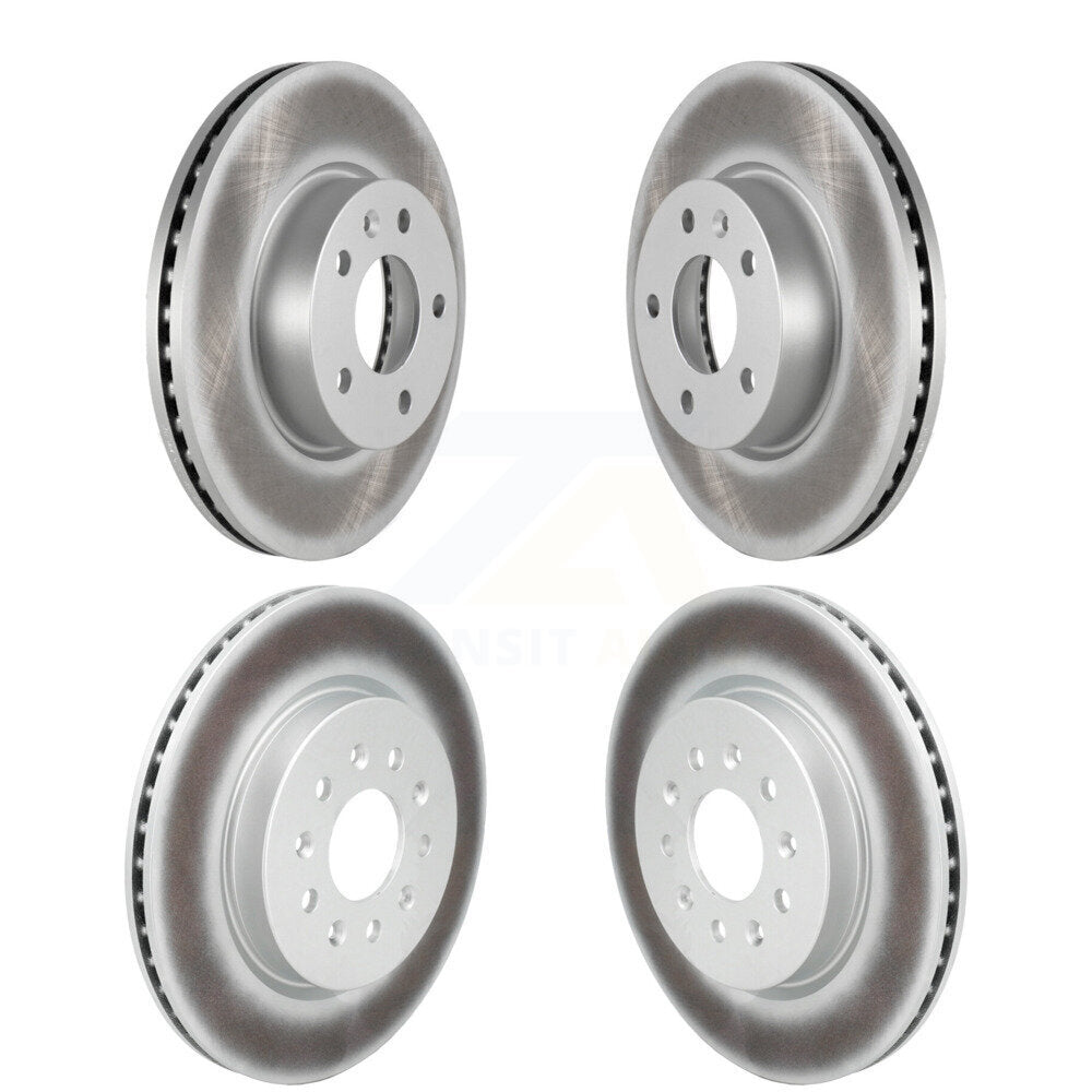 Front Rear Coat Brake Rotor Kit For 2020-2023 Cadillac CT4 With 300mm Diameter KG-102061