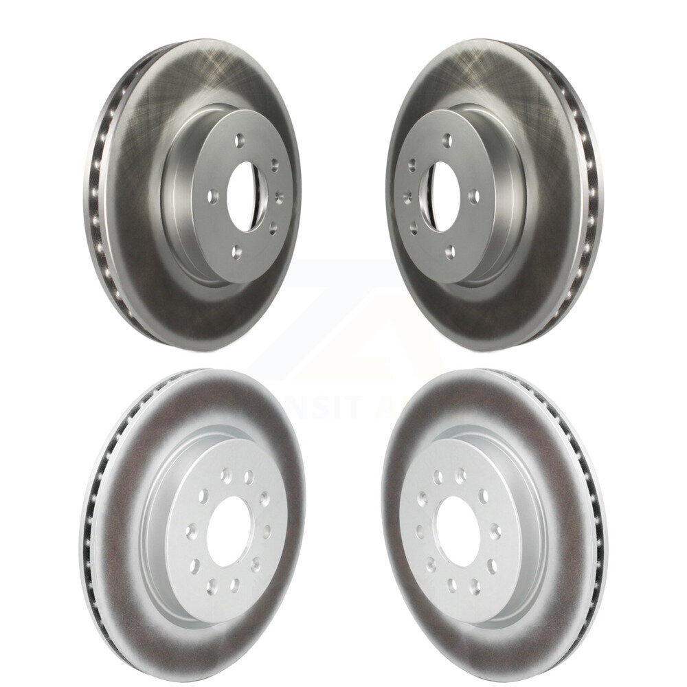 Front Rear Coated Disc Brake Rotors Kit For Cadillac CT4 With 321mm Diameter Rotor KG-102062