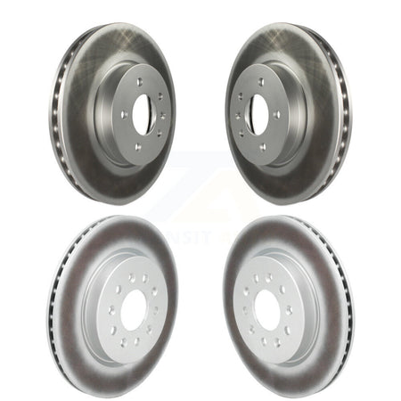 Front Rear Coated Disc Brake Rotors Kit For Cadillac CT4 With 321mm Diameter Rotor KG-102062