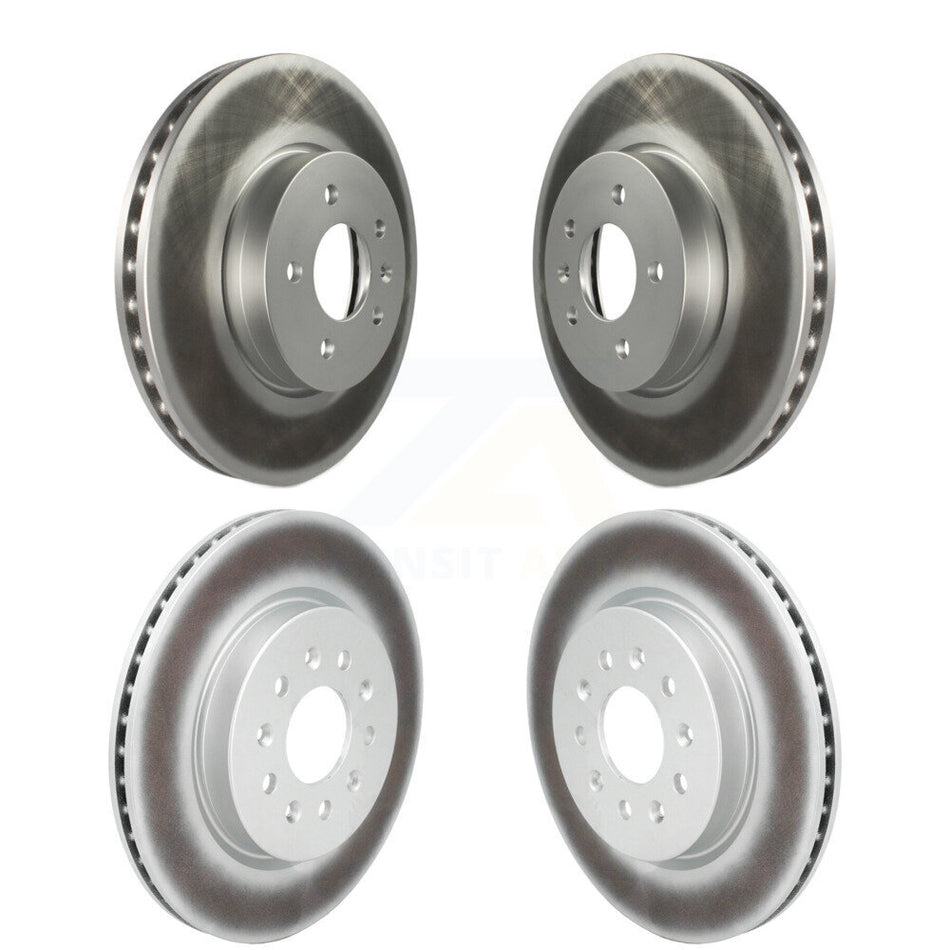 Front Rear Coated Disc Brake Rotors Kit For Cadillac CT4 With 321mm Diameter Rotor KG-102062