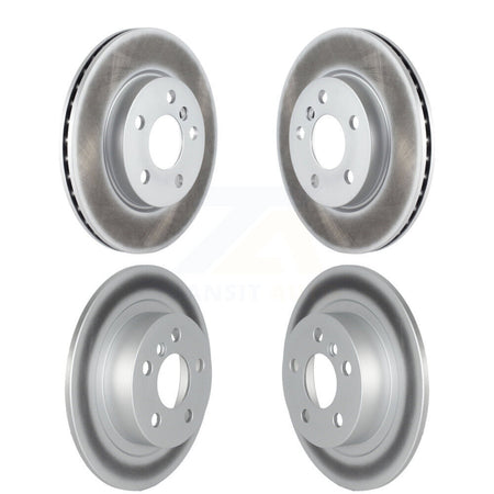 Front Rear Coated Brake Rotor Kit For 22-23 Mini Cooper SE with BATTERY EV (EV BEV) engine KG-102066