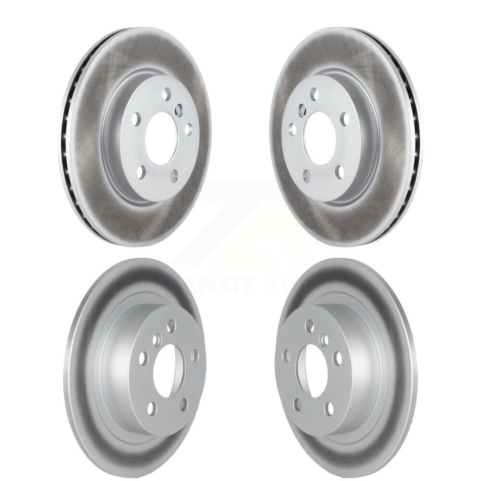 Front Rear Coated Brake Rotor Kit For 22-23 Mini Cooper SE with BATTERY EV (EV BEV) engine KG-102066