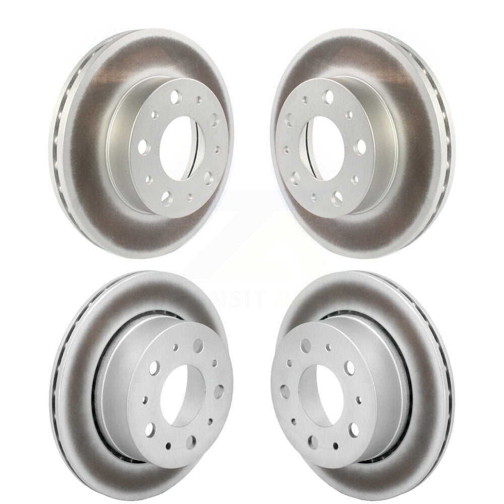 Front Rear Coated Disc Brake Rotors Kit For 2022-2024 Ram ProMaster 3500 2500 1500 KG-102070