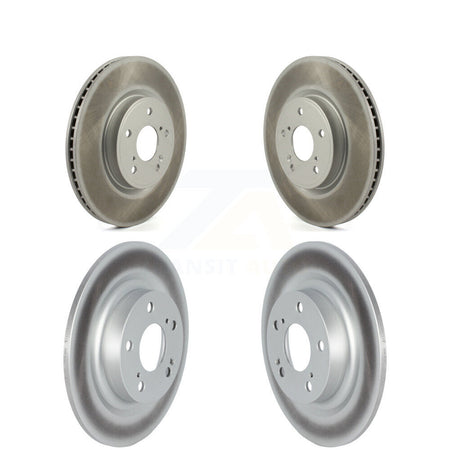 Front Rear Coated Disc Brake Rotors Kit For 2024 Acura Integra 1.5L KG-102071