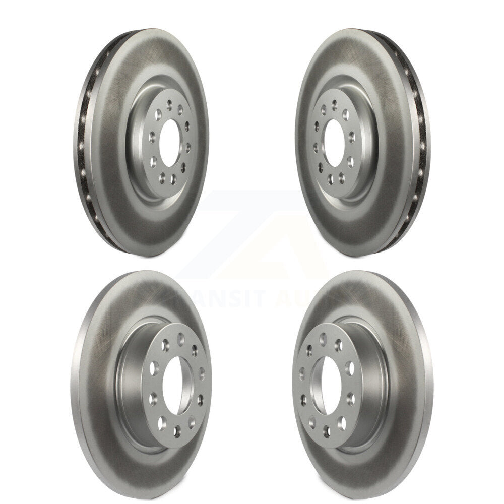 Front Rear Coated Disc Brake Rotors Kit For 2023 Jeep Compass Dodge Hornet KG-102077