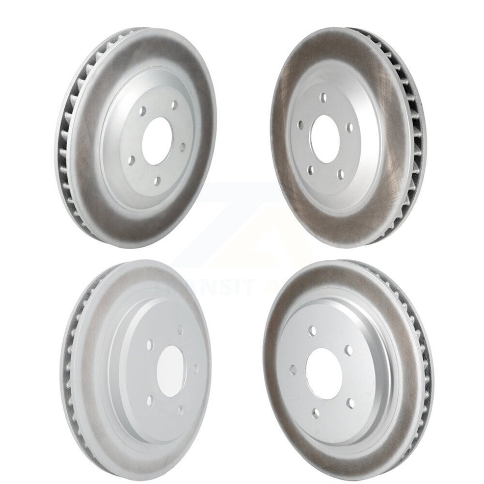 Front Rear Coated Disc Brake Rotors And Hub Assembly Kit For 1997-2004 Chevrolet Corvette KG-102081