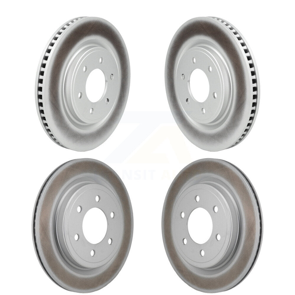 Front Rear Coat Brake Rotor Kit For 23 Ford F-150 Lightning With 336mm Diameter KG-102086