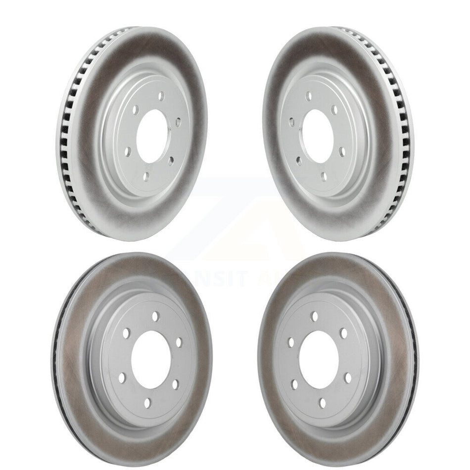 Front Rear Coat Brake Rotor Kit For 23 Ford F-150 Lightning With 336mm Diameter KG-102086