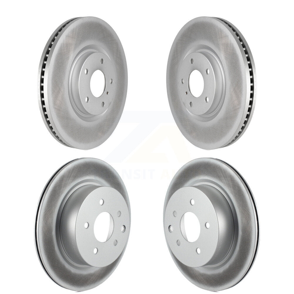 Front Rear Coat Disc Brake Rotor Kit For INFINITI G37 Sedan with RWD Without Brembo Brakes KG-102088