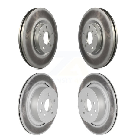 Front Rear Coat Disc Brake Rotor Kit For INFINITI G37 Coupe with AWD Without Brembo Brakes KG-102089