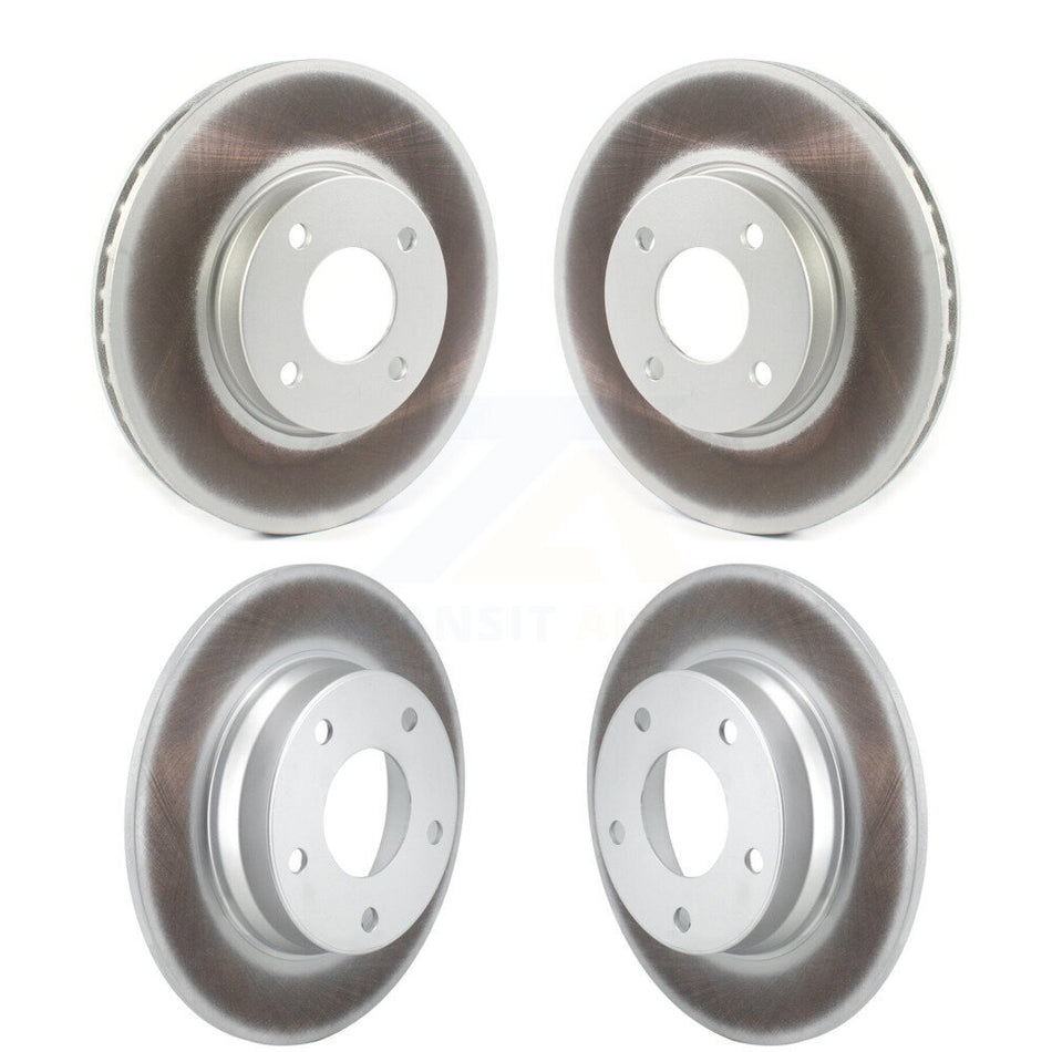 Front Rear Coated Disc Brake Rotors Kit For 2024 Nissan Sentra SV SR with rear brakes KG-102095