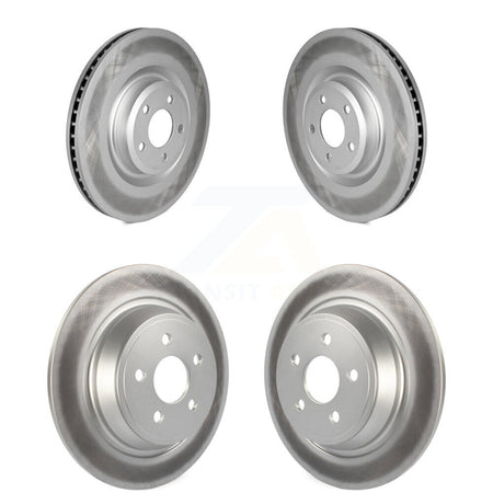 Front Rear Coat Brake Rotor Kit For Ford Police Interceptor Utility With Solid Rotors KG-102097
