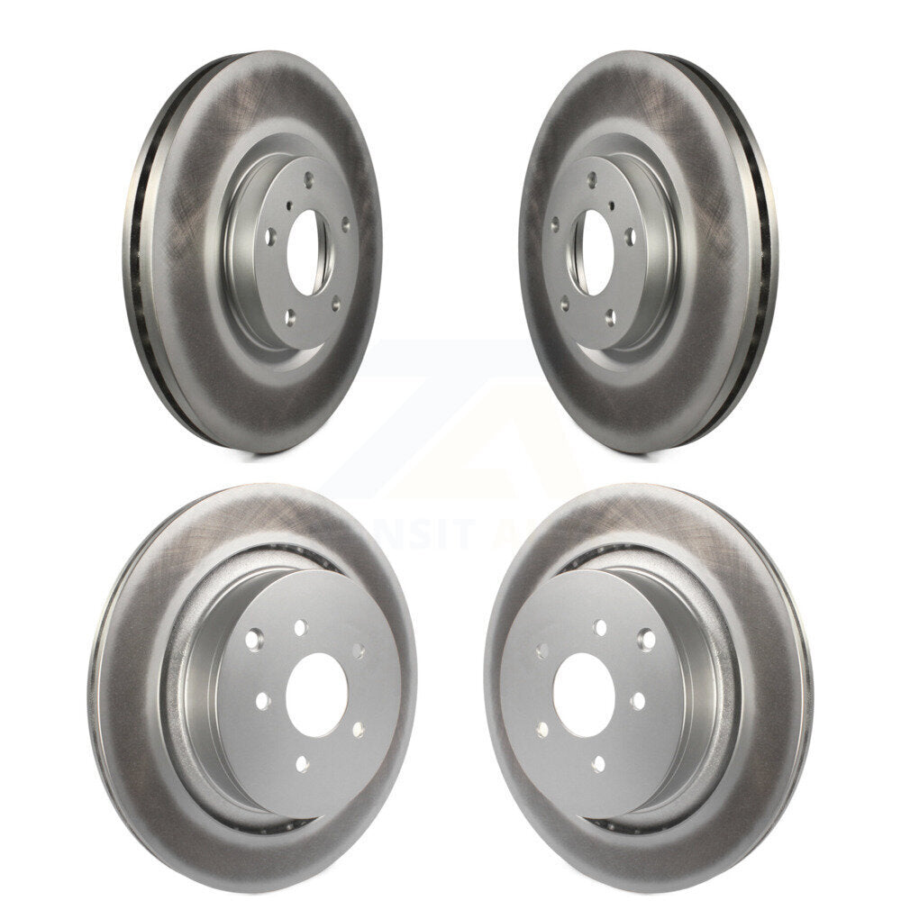 Front Rear Coated Disc Brake Rotors Kit For INFINITI M37 QX70 Q70 Q70L M56 M35h KG-102100