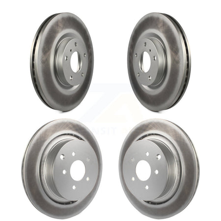 Front Rear Coated Disc Brake Rotors Kit For INFINITI M37 QX70 Q70 Q70L M56 M35h KG-102100