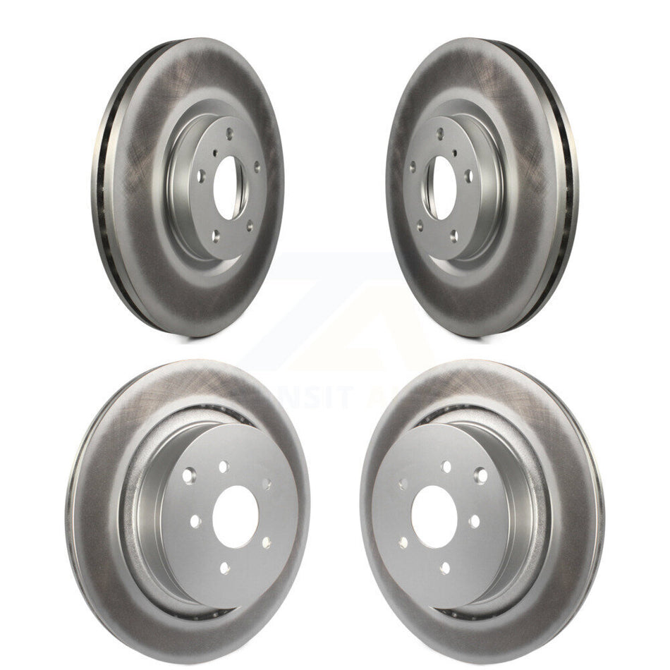 Front Rear Coated Disc Brake Rotors Kit For INFINITI M37 QX70 Q70 Q70L M56 M35h KG-102100