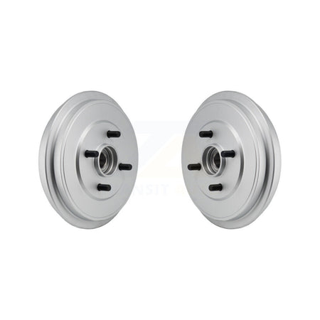 Rear Coated Brake Drums Pair For Nissan Micra Versa Note Wheel Bearing Included KG-102103
