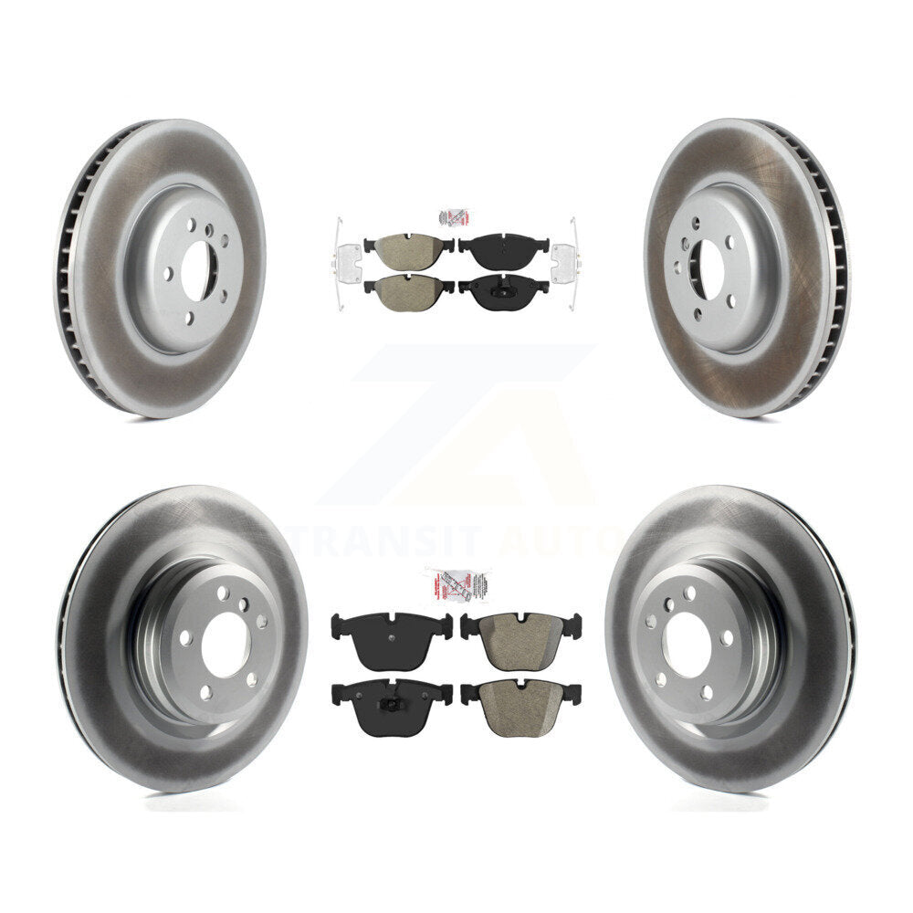 Front Rear Semi-Metallic Pad Coat Brake Rotor Kit (6Pc) For BMW 750i xDrive 750Li 550i GT KGA-100011