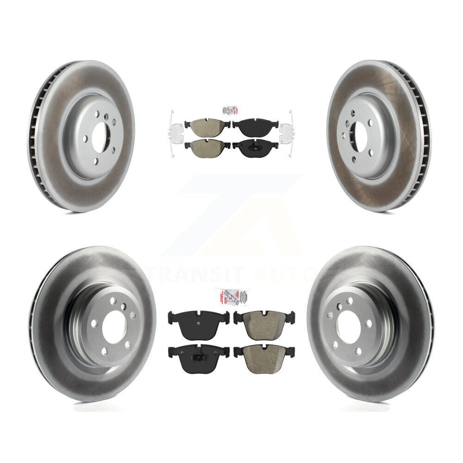 Front Rear Semi-Metallic Pad Coat Brake Rotor Kit (6Pc) For BMW 750i xDrive 750Li 550i GT KGA-100011