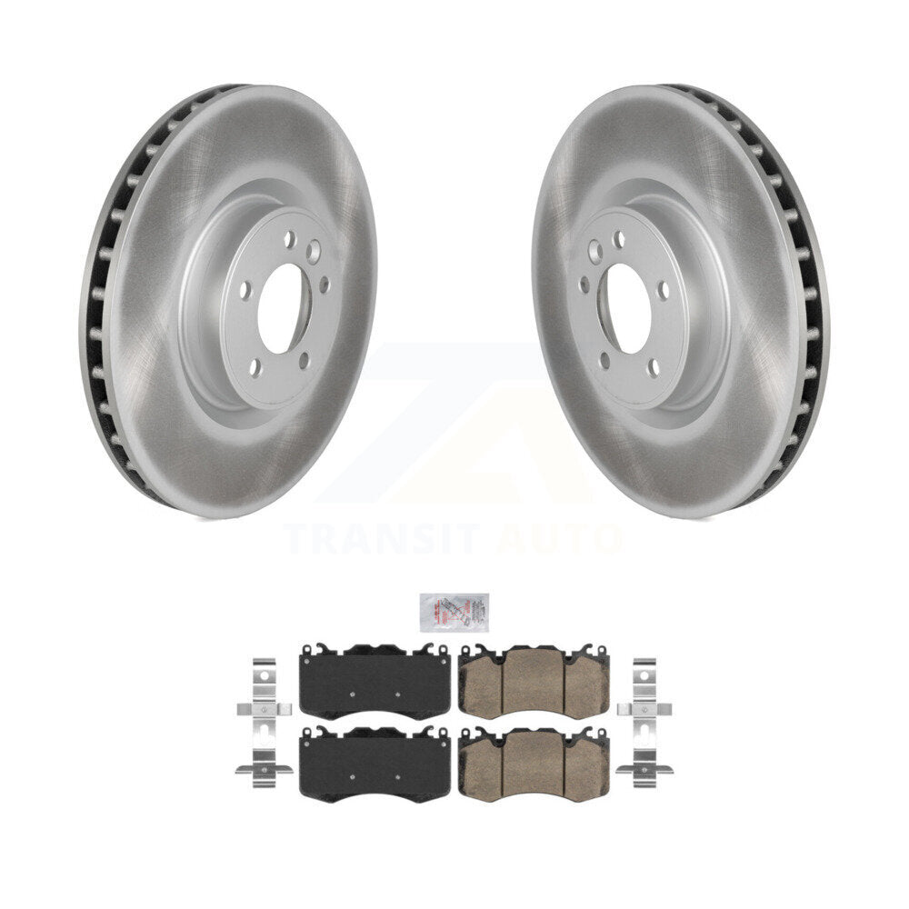 Front Coated Disc Brake Rotors And Ceramic Pads Kit For Land Rover Range Sport KGA-100033