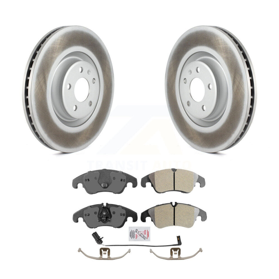 Front Coat Brake Rotors Semi-Metallic Pad Kit For Audi A6 With 356mm Diameter Rotor KGA-100034