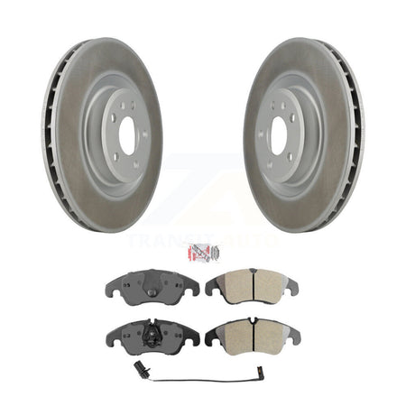 Front Coated Disc Brake Rotor Semi-Metallic Pad Kit For Audi Q5 A4 Quattro S4 S5 A6 A7 A5 KGA-100035