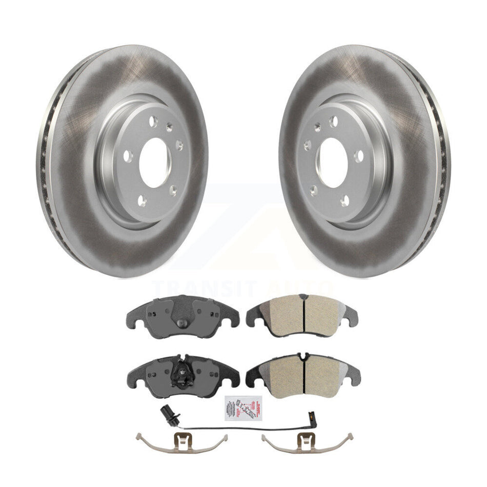 Front Coated Brake Rotor Semi-Metallic Pad Kit For Audi A4 Quattro Q5 A5 allroad A7 S5 A6 KGA-100036