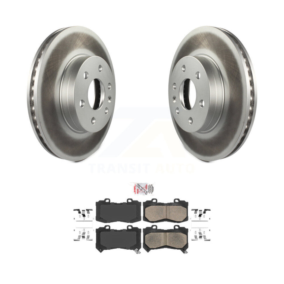 Front Coated Disc Brake Rotor Ceramic Pad Kit For 2015-2020 Chevrolet Colorado GMC Canyon KGA-100038