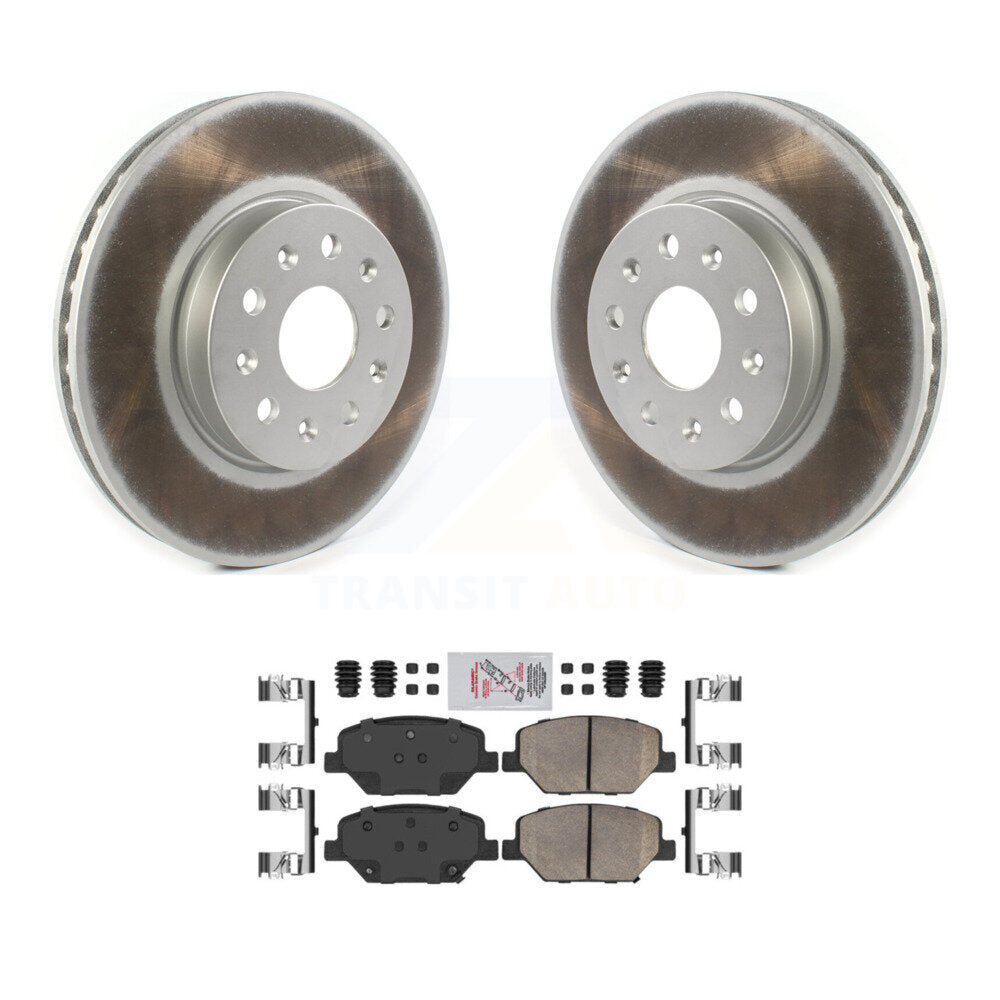 Front Coat Disc Brake Rotors Ceramic Pad Kit For Chevrolet Camaro Without Brembo Calipers KGA-100057